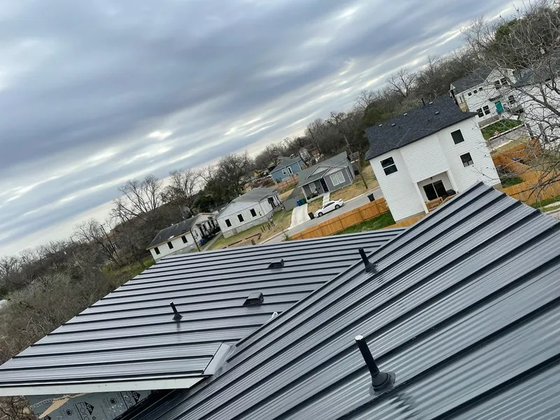 Standing seam metal roof panels with vents for Skylight Repair in Rockville